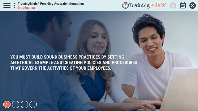 TrainingBriefs® Providing Accurate Information