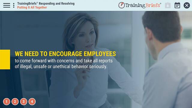 TrainingBriefs® Responding and Resolving