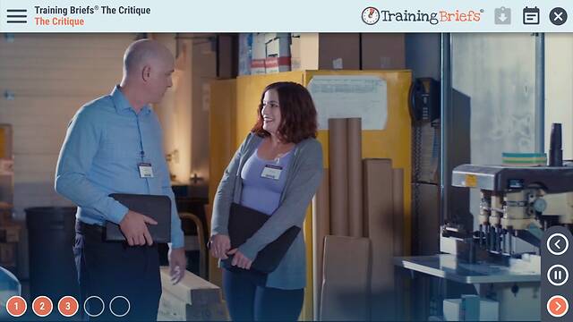 TrainingBriefs® The Critique