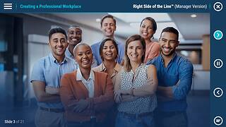 Right Side of the Line: Creating a Respectful & <mark>Harassment</mark>-Free Workplace™ (Standard - Manager)