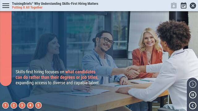TrainingBriefs® Why Understanding Skills-First Hiring Matters