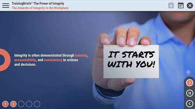 TrainingBriefs® The Power of Integrity