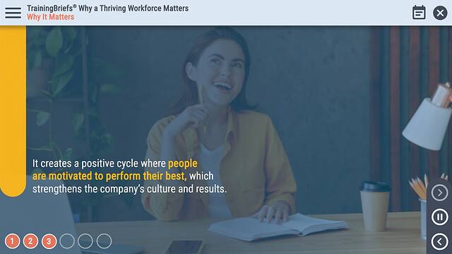 TrainingBriefs® Why a Thriving Workforce Matters