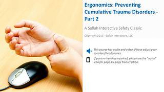 Ergonomics Preventing Cumulative Trauma Disorders™ - Part 2