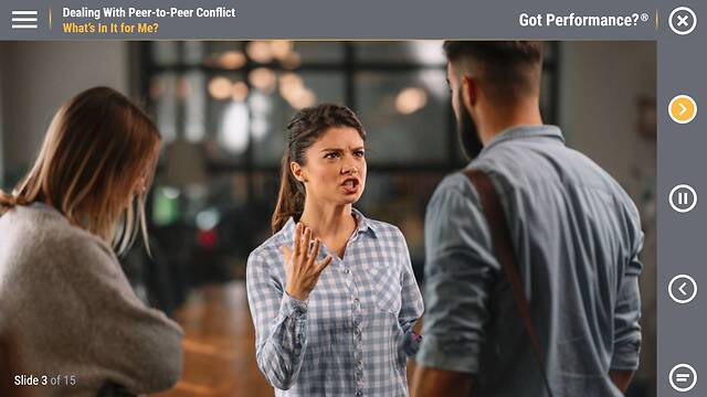 Got Performance?® Dealing With Peer-to-Peer Conflict