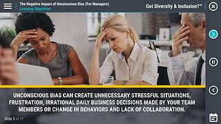 Got Diversity & Inclusion? The Negative Impact of <mark>Unconscious Bias</mark> (For Managers)