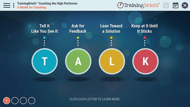 TrainingBriefs® Coaching the High Performer
