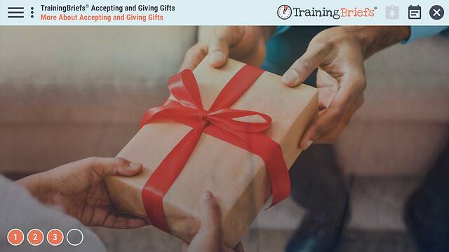 TrainingBriefs® Accepting and Giving Gifts