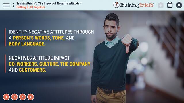 TrainingBriefs® The Impact of Negative Attitudes