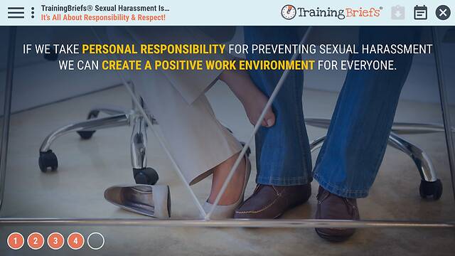 TrainingBriefs® Sexual Harassment Is...
