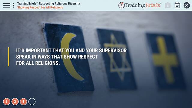 TrainingBriefs® - Respecting Religious Diversity
