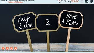 TrainingBriefs® A Difference of Opinion